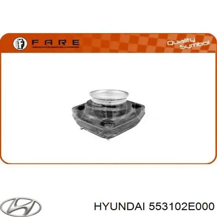Do koszyka 553102E000 Hyundai/Kia Poduszka amortyzatora tylnego lewego