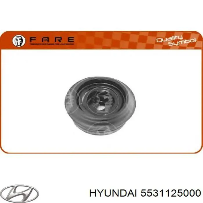 Do koszyka 5531125000 Hyundai/Kia Poduszka amortyzatora tylnego