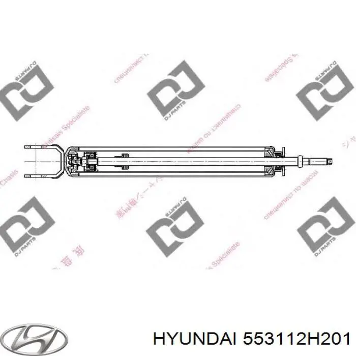 Amortyzator tylny 553112H201 Hyundai/Kia