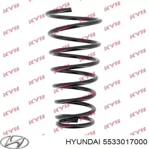 Sprężyna tylna 5533017000 Hyundai/Kia