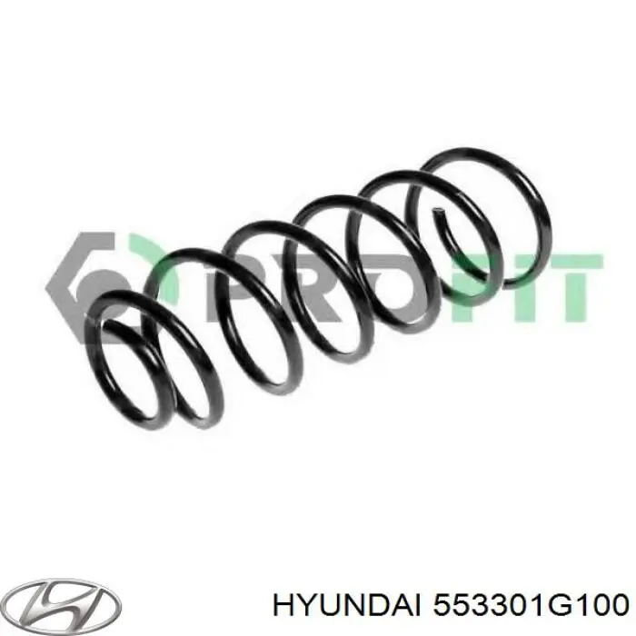 Do koszyka 553301G100 Hyundai/Kia Sprężyna tylna