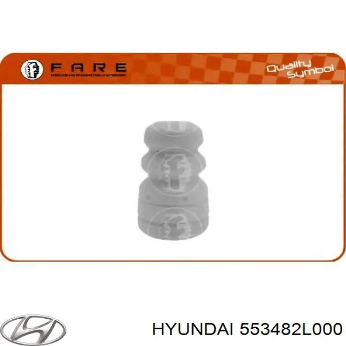 Odbój amortyzatora tylnego Hyundai/Kia 553482L000 cena, od 12,37 USD