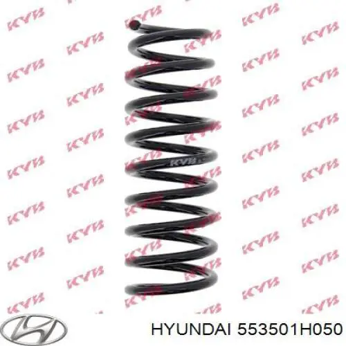 Do koszyka 553501H050 Hyundai/Kia Sprężyna tylna