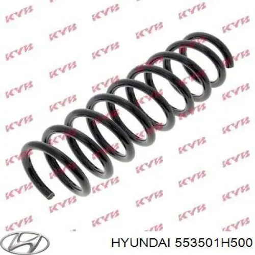 Do koszyka 553501H500 Hyundai/Kia Sprężyna tylna