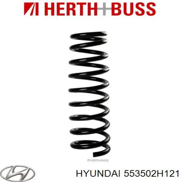 Do koszyka 553502H121 Hyundai/Kia Sprężyna tylna