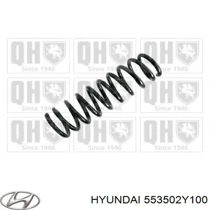 Do koszyka 553502Y100 Hyundai/Kia Sprężyna tylna