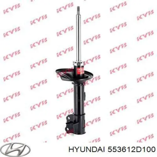 Do koszyka 553612D100 Hyundai/Kia Amortyzator tylny prawy
