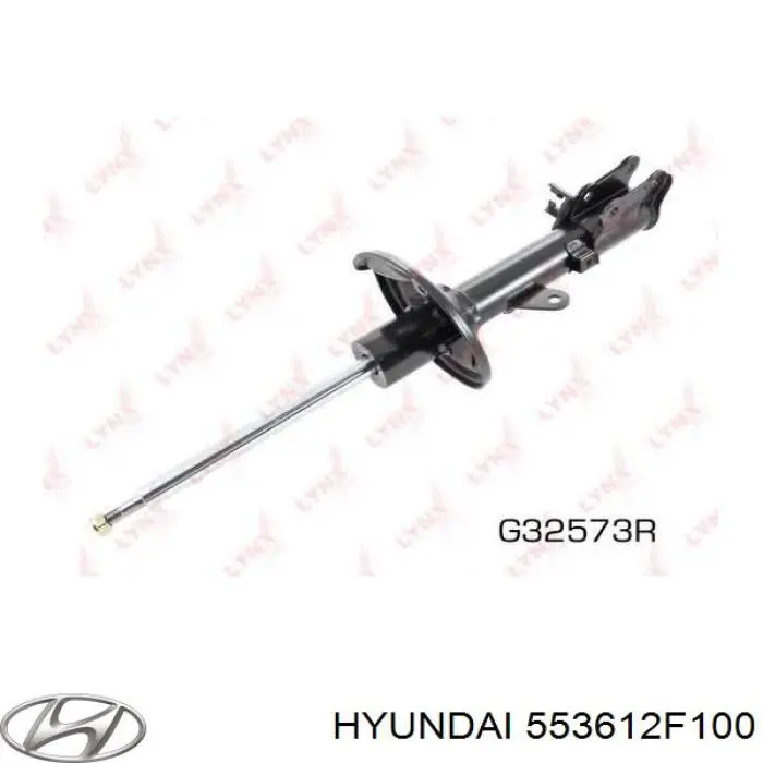 Do koszyka 553612F100 Hyundai/Kia Amortyzator tylny prawy