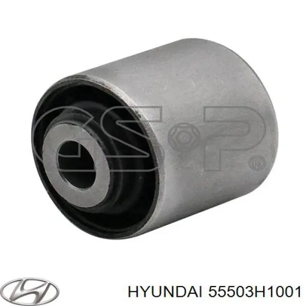 Do koszyka 55503H1001 Hyundai/Kia Silentblock tylnego wahacza podłużnego przedni