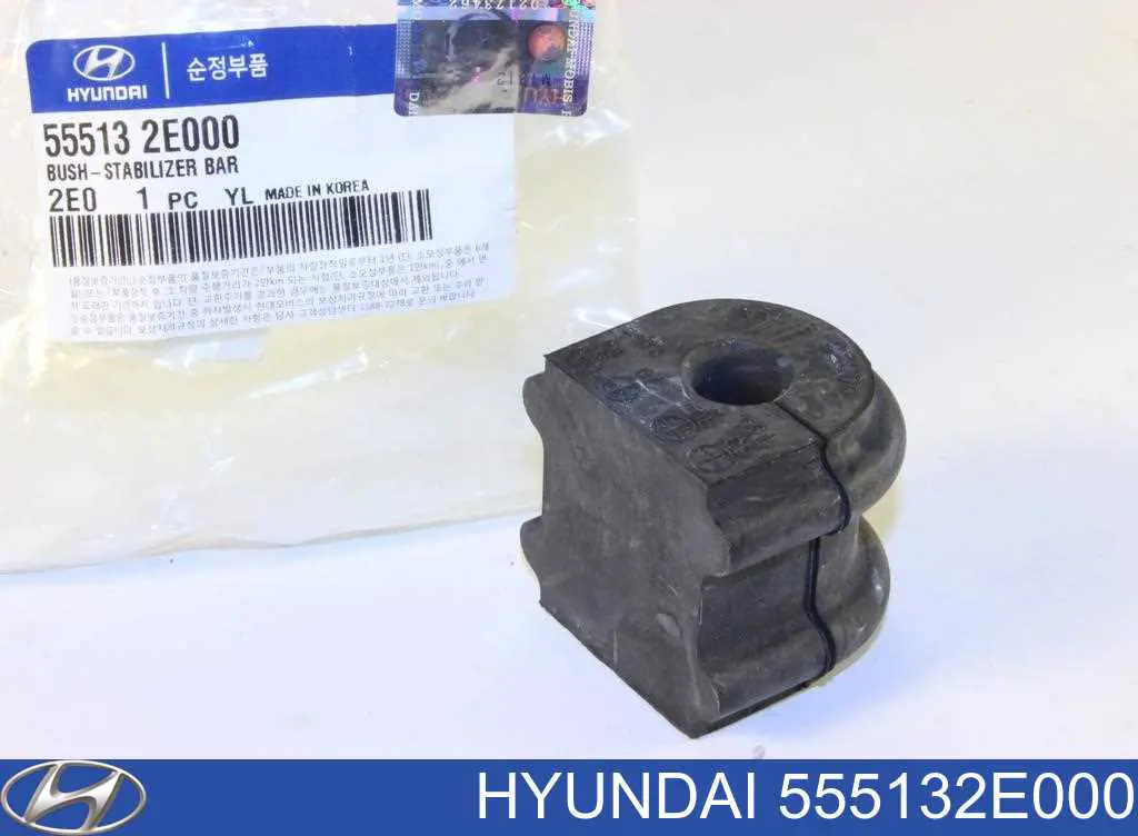 Do koszyka 555132E000 Hyundai/Kia Tuleja stabilizatora tylnego