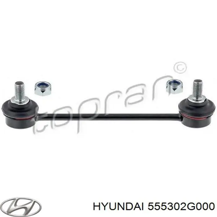 Do koszyka 555302G000 Hyundai/Kia Łącznik stabilizatora tylnego