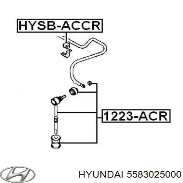 Do koszyka 5583025000 Hyundai/Kia Łącznik stabilizatora tylnego