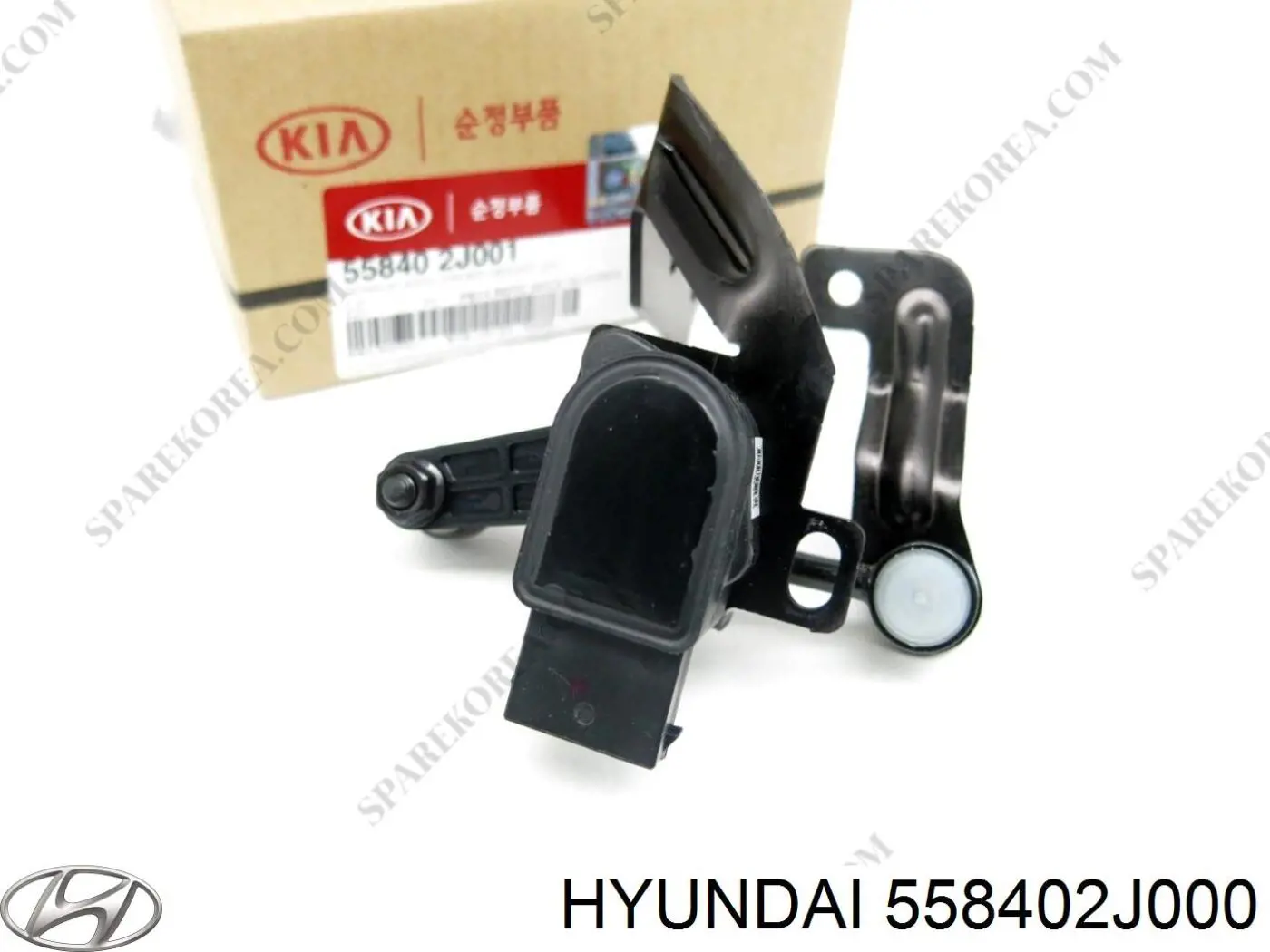 558402J000 Hyundai/Kia Czujnik poziomowania karoserii przedni lewy