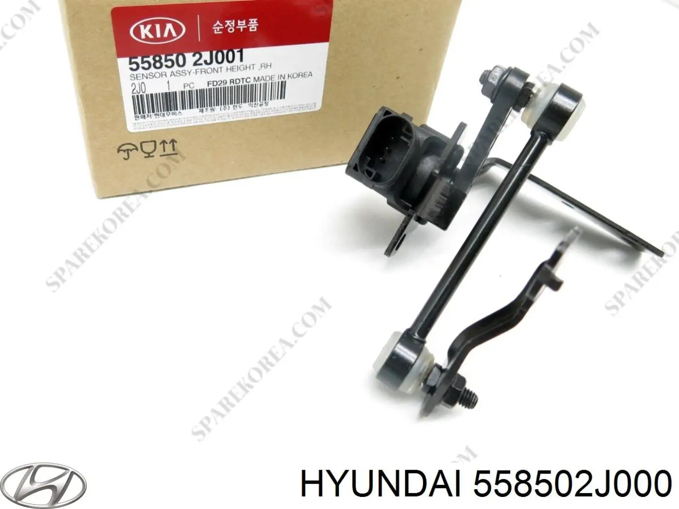 Do koszyka 558502J000 Hyundai/Kia Czujnik położenia pojazdu przedni prawy