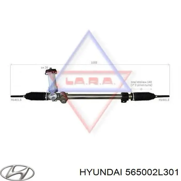 Listwa kierownicza (maglownica) Hyundai/Kia 565002L301 cena, od 91,04 USD