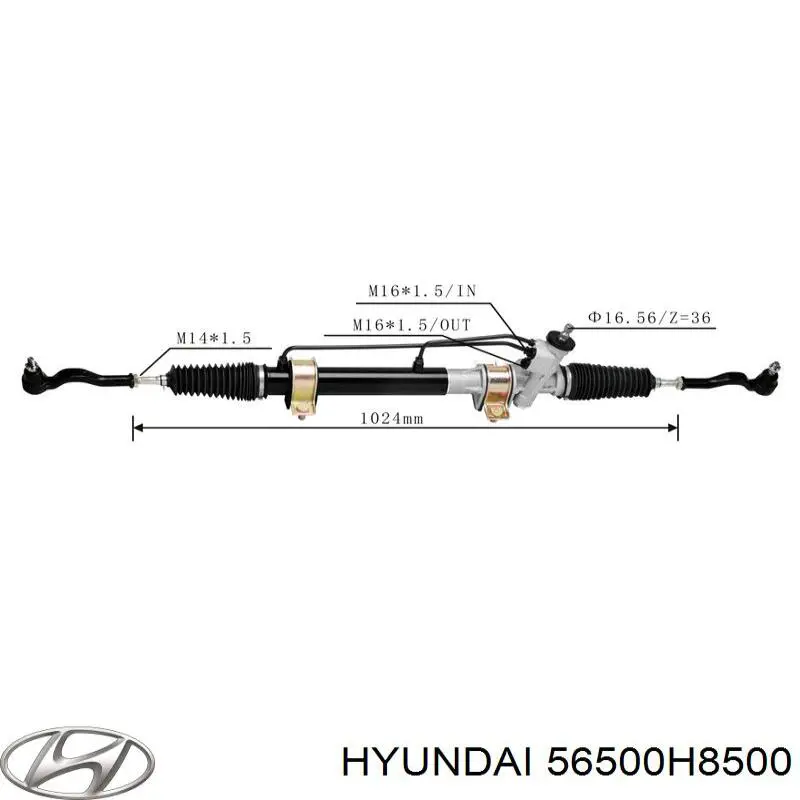 56500H8500 Hyundai/Kia Listwa kierownicza (maglownica)