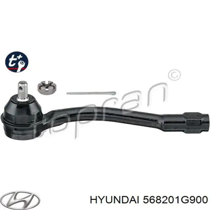 Do koszyka 568201G900 Hyundai/Kia Końcówka drążka kierowniczego zewnętrzna