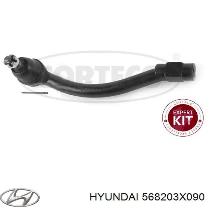 Do koszyka 568203X090 Hyundai/Kia Końcówka drążka kierowniczego zewnętrzna