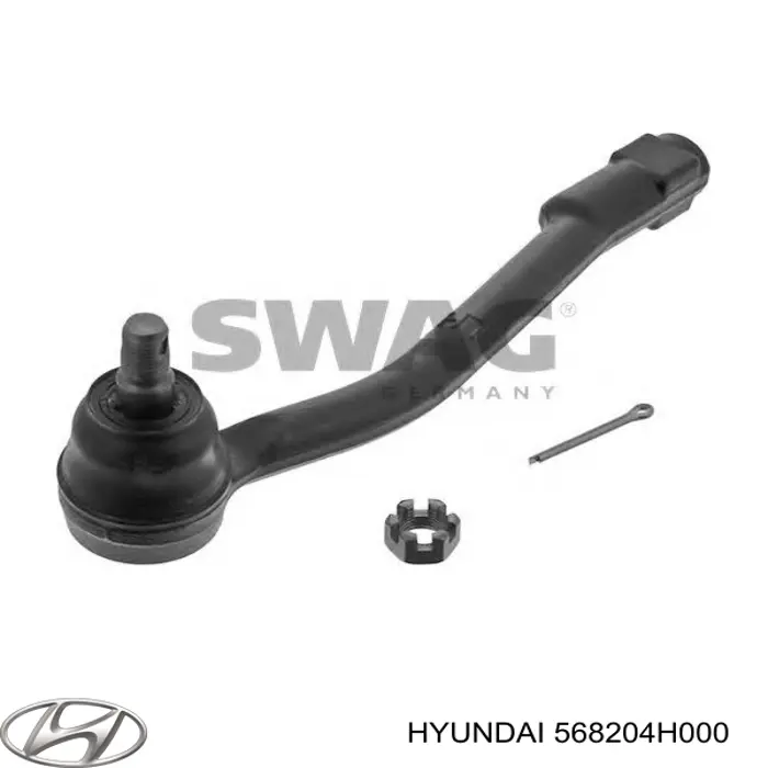Końcówka drążka kierowniczego zewnętrzna 568204H000 Hyundai/Kia