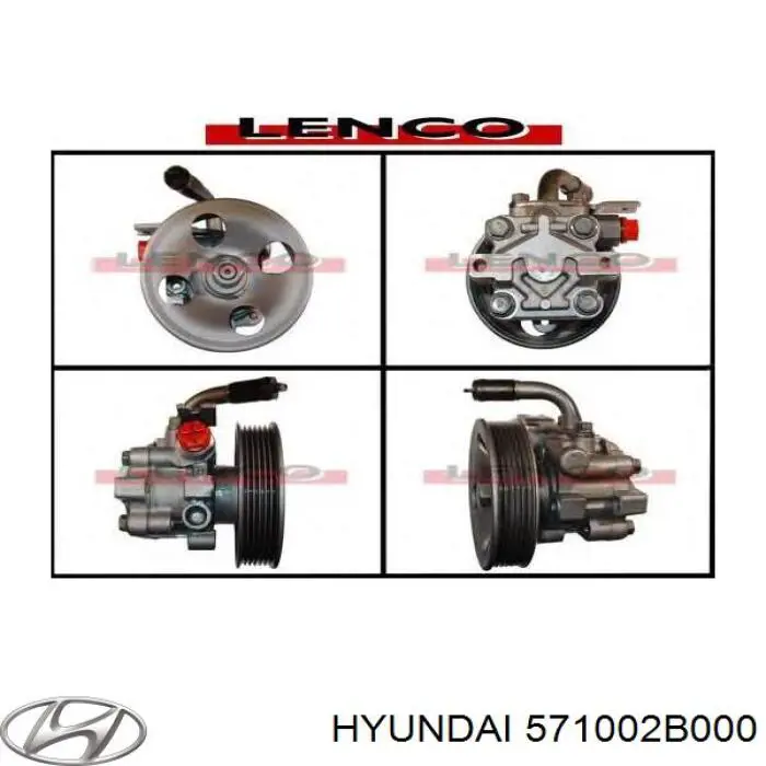 Do koszyka 571002B000 Hyundai/Kia Pompa wspomagania hydraulicznego kierownicy