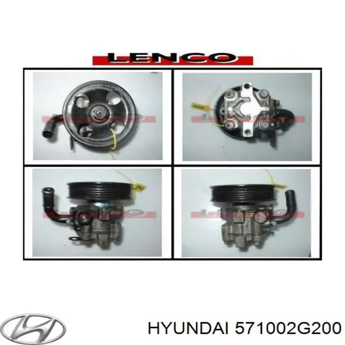 Pompa wspomagania hydraulicznego kierownicy Hyundai/Kia 571002G200 cena, od 76,64 USD