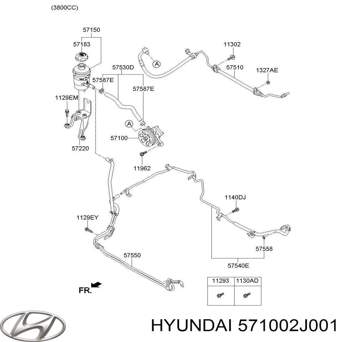 571002J001 Hyundai/Kia Pompa wspomagania hydraulicznego kierownicy