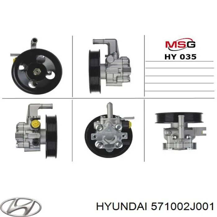 Do koszyka 571002J001 Hyundai/Kia Pompa wspomagania hydraulicznego kierownicy