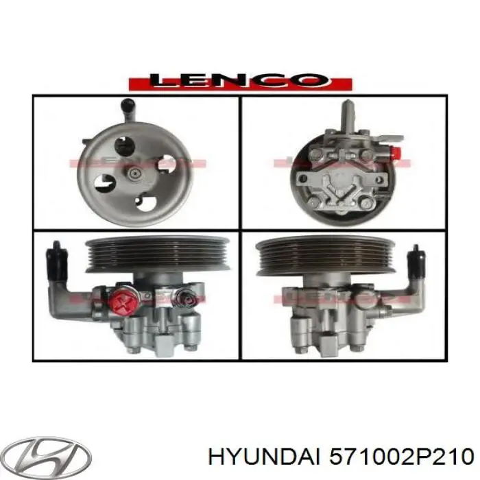 Pompa wspomagania hydraulicznego kierownicy Hyundai/Kia 571002P210 cena, od 160,71 USD