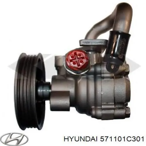Do koszyka 571101C301 Hyundai/Kia Pompa wspomagania hydraulicznego kierownicy
