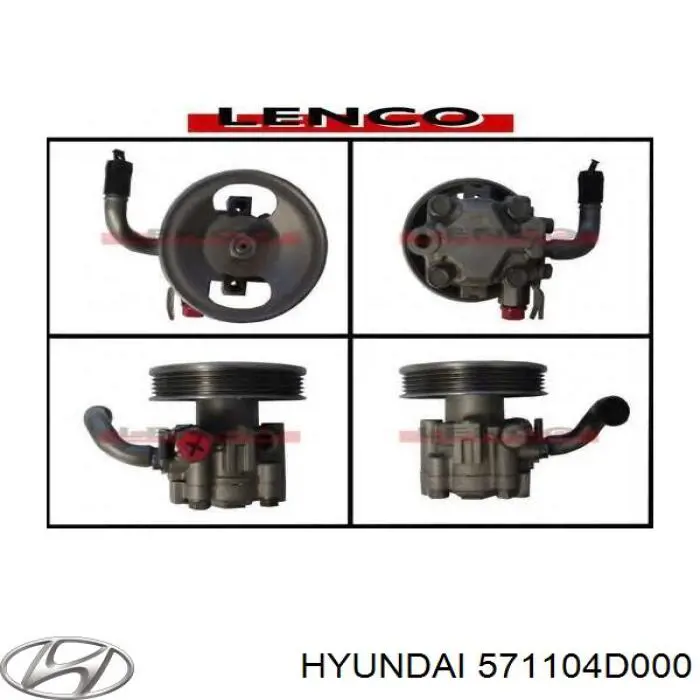 Pompa wspomagania hydraulicznego kierownicy Hyundai/Kia 571104D000 cena, od 139,61 USD