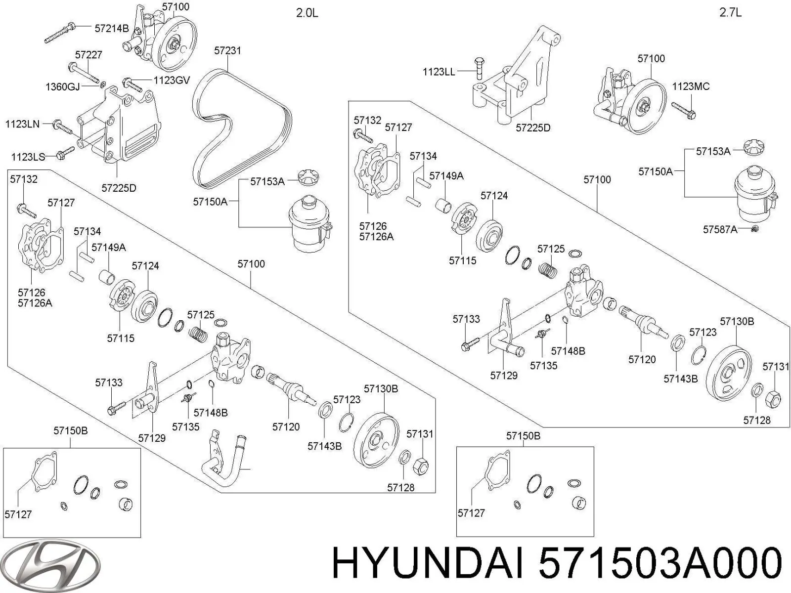 Zbiornik płynu wspomagania do Hyundai Trajet  FO