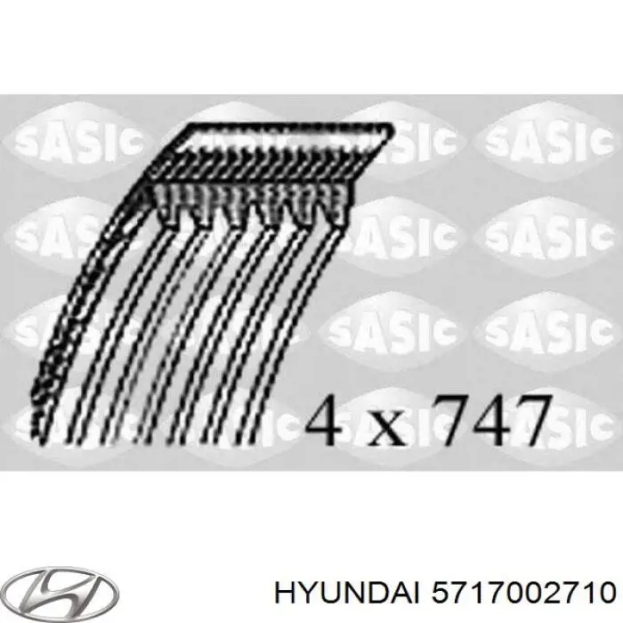 Pas napędowy mechanizmów Hyundai/Kia 5717002710 cena, od 6,25 USD