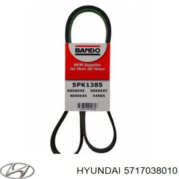 Do koszyka 5717038010 Hyundai/Kia Pas napędowy mechanizmów