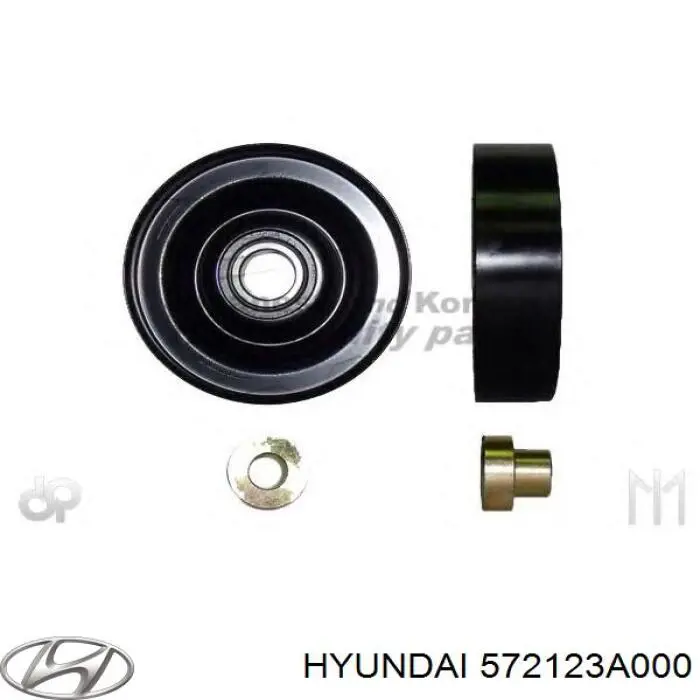 Rolka napinacza paska napędowego Hyundai/Kia 572123A000 cena, od 21,46 USD