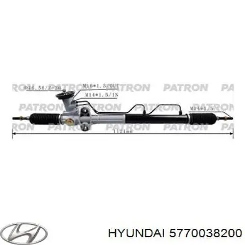 Do koszyka 5770038200 Hyundai/Kia Listwa kierownicza (maglownica)