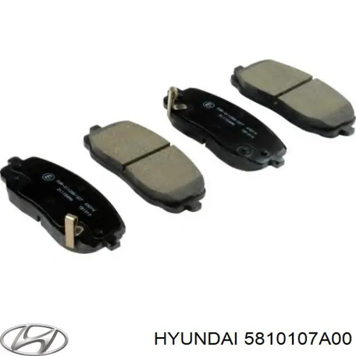5810107A00 Hyundai/Kia Klocki hamulcowe przednie tarczowe