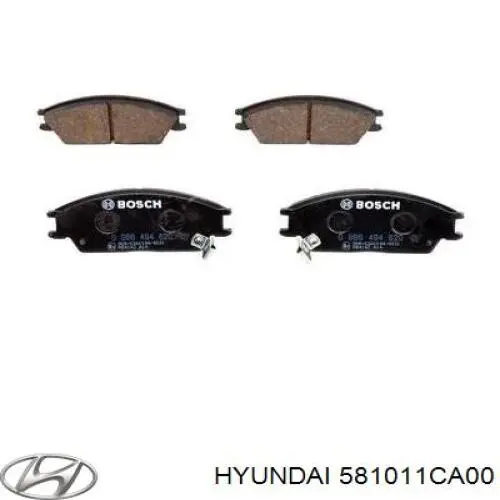 Klocki hamulcowe przednie tarczowe Hyundai/Kia 581011CA00 cena, od 27,09 USD