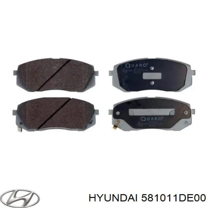 Klocki hamulcowe przednie tarczowe Hyundai/Kia 581011DE00 cena, od 26,59 USD