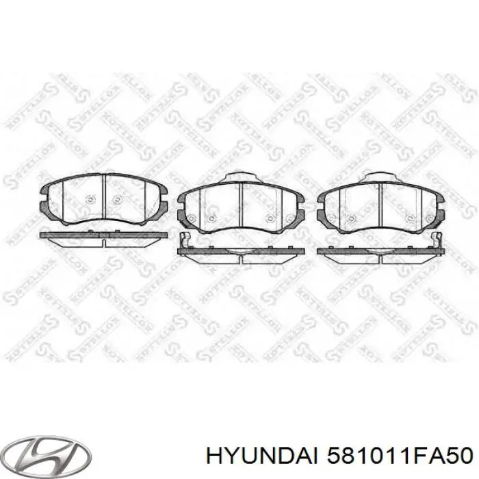 Do koszyka 581011FA50 Hyundai/Kia Klocki hamulcowe przednie tarczowe