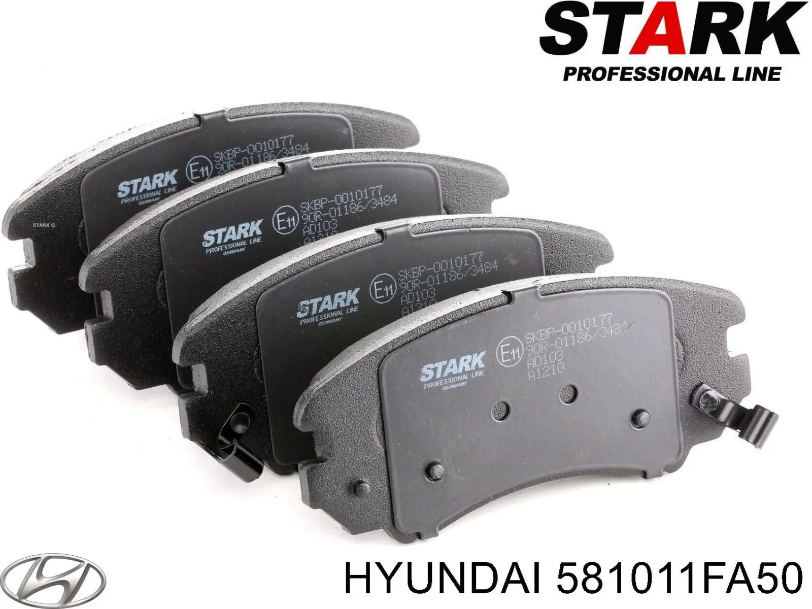 Klocki hamulcowe przednie tarczowe Hyundai/Kia 581011FA50 cena, od 46,85 USD