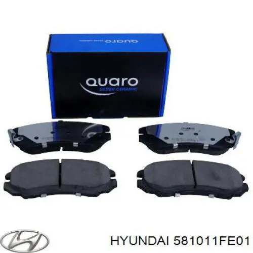 Klocki hamulcowe przednie tarczowe Hyundai/Kia 581011FE01 cena, od 26,18 USD