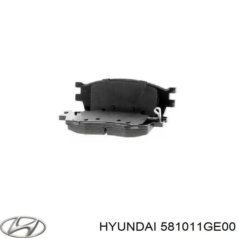 Do koszyka 581011GE00 Hyundai/Kia Klocki hamulcowe przednie tarczowe