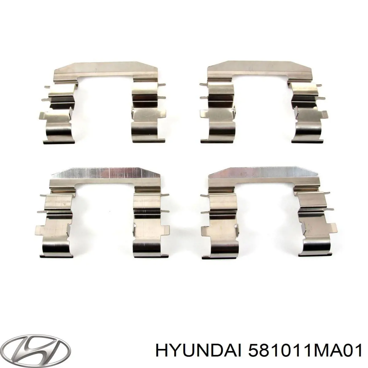 Klocki hamulcowe przednie tarczowe 581011MA01 Hyundai/Kia