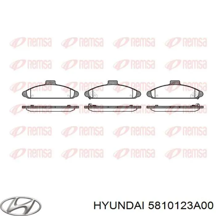 5810123A00 Hyundai/Kia klocki hamulcowe przednie tarczowe