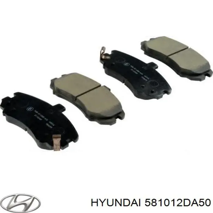581012DA50 Hyundai/Kia Klocki hamulcowe przednie tarczowe