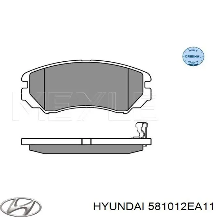 Klocki hamulcowe przednie tarczowe Hyundai/Kia 581012EA11 cena, od 45,09 USD