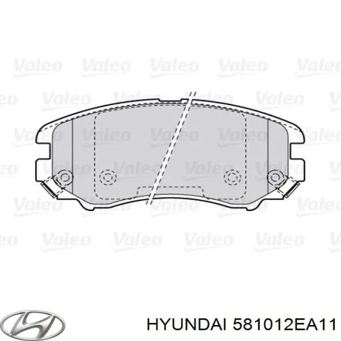 Klocki hamulcowe przednie tarczowe Hyundai/Kia 581012EA11 cena, od 45,09 USD
