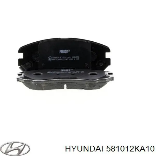 Klocki hamulcowe przednie tarczowe Hyundai/Kia 581012KA10 cena, od 47,26 USD