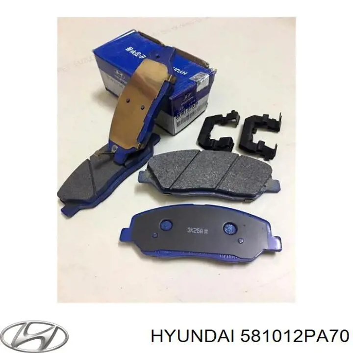581012PA70 Hyundai/Kia Klocki hamulcowe przednie tarczowe