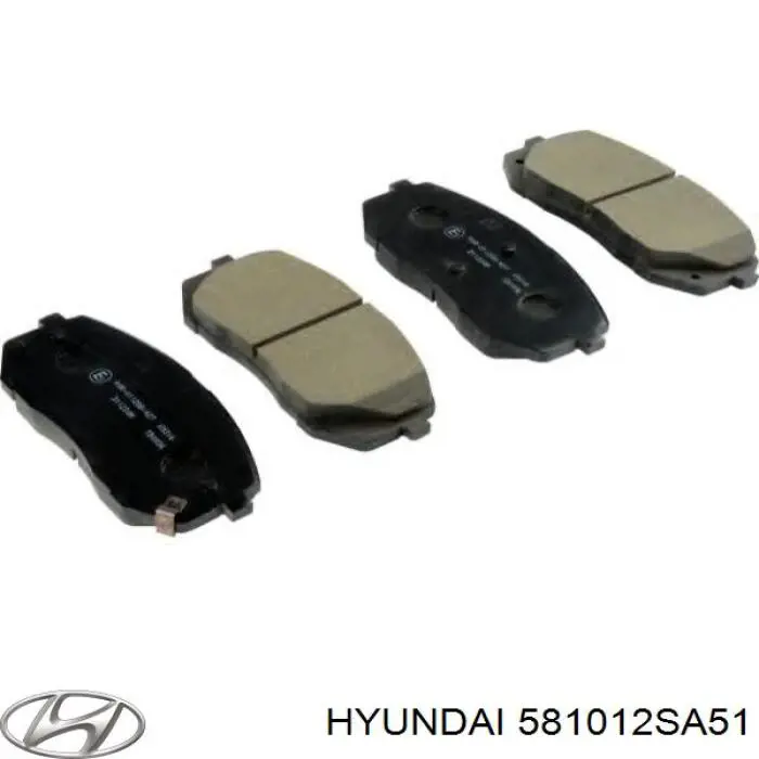581012SA51 Hyundai/Kia Klocki hamulcowe przednie tarczowe